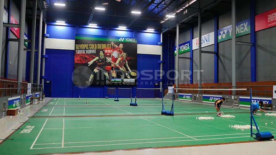 Lapangan bulutangkis Taufik Hidayat Arena Copyright: © Ratno Prasetyo/INDOSPORT